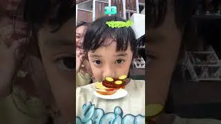SAMANTHA CHALLANGE BIKIN BURGER #viral