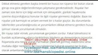 Rüyada Parmakları Yalamak Görmek