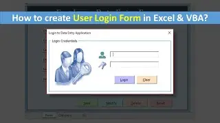 How to create User Login Form in VBA and Excel (Step by Step Guide)