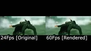 The Matrix - rooftop showdown [24fps vs 60fps] comparison