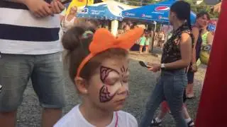 Аквагрим "Бабочка" "butterfly"