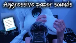 [Furry ASMR] Aggressive paper sounds for sleepies