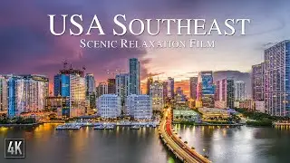 🇺🇸 USA Southeast Scenic Nature Relaxation 4K Drone Film with Ambient Music