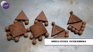 Terracotta Simple Studds - #KuteKammals #TerracottaJewellery