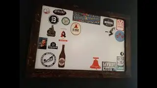 Fridge door up-cycle to magnet bulletin board.