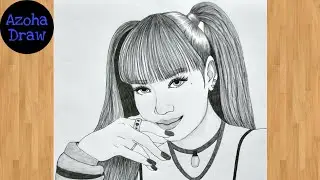 How to draw Lisa(리사) of black bink step by step // Pencil drawing || easy drawing