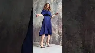💙 Шелковое платье оверсайз «Океан Тюльпан»э #fashion #style #fashionstyle #ootd #dress #одежда