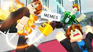 ROBLOX Heroes Battlegrounds Funny Moments Part 4 (MEMES) 🦸‍♂️