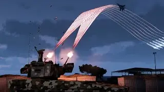 Anti-Air Tank vs Fighter Jets & AH-64 Apache Helicopters - Anti-Aircraft Weapons in Action - C-RAM