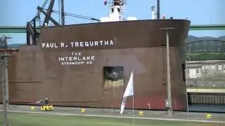 Paul R. Tregurtha Freighter in the Soo Locks, Sault Ste. Marie, Michigan June 2012