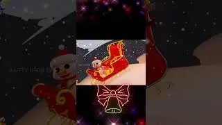 snow man riding on sleigh#kidsvideo