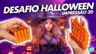 🎃 DESAFIO DE IMPRESSÃO 3D 23: Abóbora Halloween - Vai encarar?