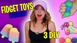 COMO FAZER FIDGET TOYS CASEIRO | 3 DIY - POP IT CASEIRO (Viral TikTok fidget toys)