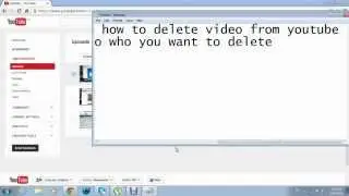 How to delete a video from youtube