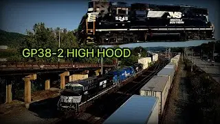 6 TRAINS IN 1 SHOT! AMMO TRAIN, GP38-2 HIGH HOOD, FRIENDLY CREWS AND MORE!