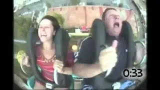 Terrified People on Amusement Park Rides