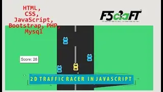 2D TRAFFIC RACER GAME IN JQUERY | 90s Kids Game | Tamil | F5Craft - Web Development Company