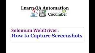 How to capture Screenshots in Selenium with Detailed Explanations