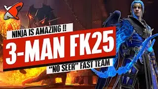 3-MAN NINJA FIRE KNIGHT 25 TEAM!! | Fast & NO Seer!! | RAID: Shadow Legends