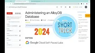 Administering an AlloyDB Database | #qwiklabs | #GSP1086 | [With Explanation🗣️]