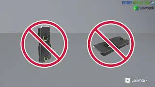 Lexmark XC8160 Replacing the waste toner bottle