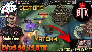 VICTOR VS EVERYBODY | EVOS SG VS BTK MATCH 4 | M3 WORLD CHAMPIONSHIP | MOBILE LEGENDS