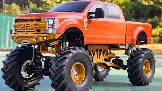Cenracing F250 sd servo on axle 4 link mount