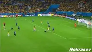 Beautiful goal Jamesa Rodriguez Colombia Uruguay 1:0
