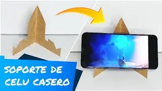 Como hacer soporte casero de Celular con 2 posiciones Muy Facil! 📱