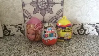 Распаковка Kinder Surprise : Маша и Медведь, Barbie, Мои Любимцы.❤️