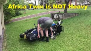 Africa Twin is NOT HEAVY - with a Ratchet Lift Tool