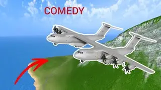 Pilot crashed the plane as a joke its (Turboprop flight simulatör) in tfs 🤡😂🤣🤣🤣🤣