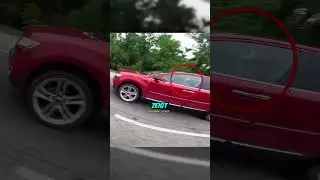 Eine Frau wurde wütend auf einen Biker 😃