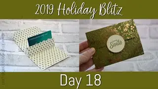 Holiday Blitz   Day 18 How to make a Pop up Gift Card Holder