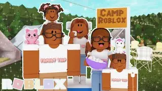 Family CAMPING trip!! Roblox Bloxburg Roleplay!