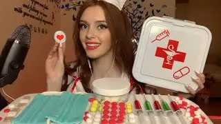 ASMR EDIBLE PHARMACY | АСМР СЪЕДОБНЫЕ ВЕЩИ АПТЕЧКА | Итинг маски, шприца, ваты, таблеток | MUKBANG먹방