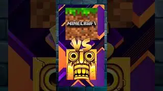 Minecraft vs temple run 🤙🤙🤙