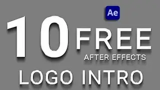10 free Amazing intro logo with Tutorial After Effect Template
