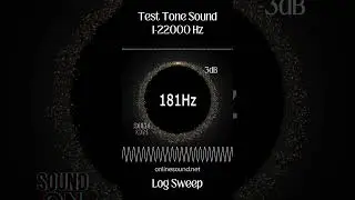 Sound for audio test. Range 1-22kHz (Exponential Scale) 