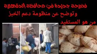 فضيحة محافظ الدقهلية يقبض على مسنين  بحجة احراز الخبز المدعم بدون بطاقة