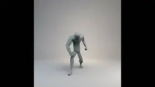 Character animation 3D Hit hand