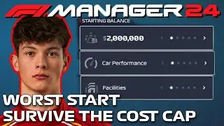 Worst Create a Team - Season Survival Guide Avoid Breaking Cost Cap - F1 Manager 24