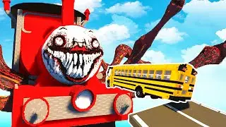 COCHES vs CHOO CHOO CHARLES 💥🤯 | TEARDOWN (Reto 99.9% IMPOSIBLE)
