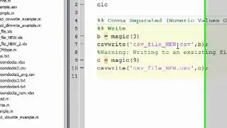 File I/O: .csv files