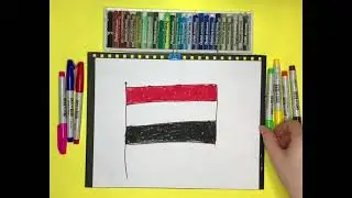 Как нарисовать флаг Ирака| Рисуем флаги мира