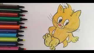 Mushuk rasmini chizish 🐱 | Oson rasm chizish