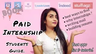 How to find best PAID INTERNSHIPS ? Apps/websites/E-mails for PAID INTERNSHIP |must watch students🇮🇳