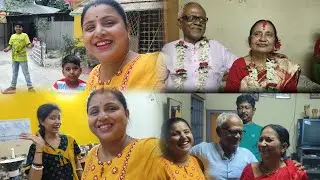 Dadu Dida r marriage anniversary te galam r Rate ase vasti dinner khayalo #vlog