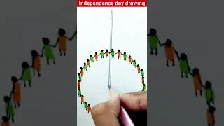 Independence day drawing #shorts #art