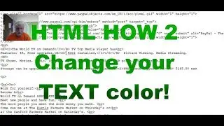 How to change TEXT color in html